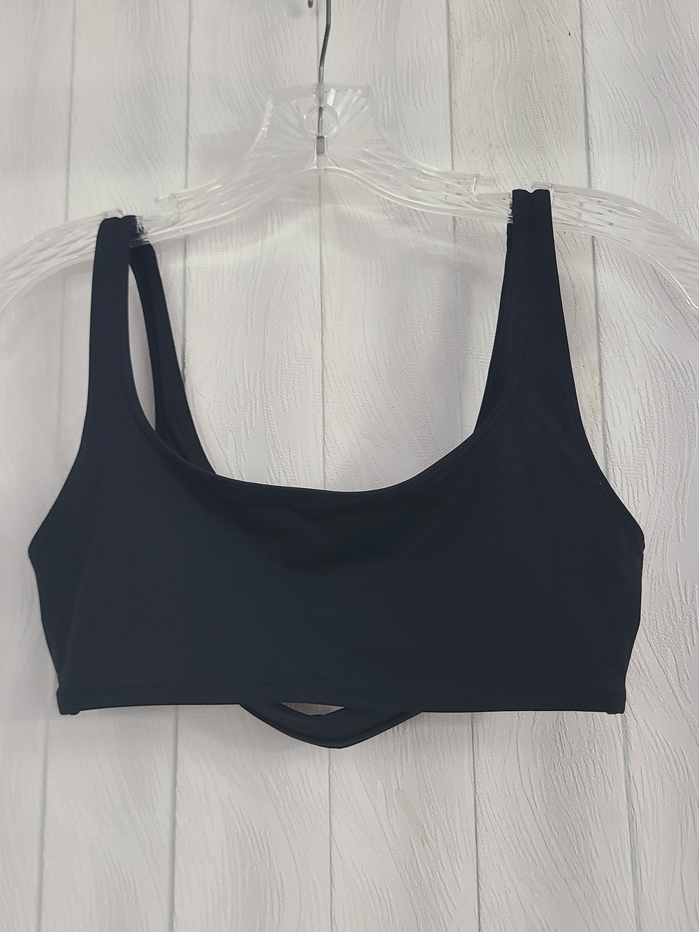 Vuori Sz XS-S Black Encinitas U-Shape Neckline Fixed Strap Swimsuit Tank Top